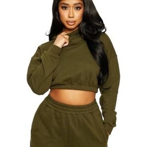 🍀SALE🍀 NWOT Naked Wardrobe Cropped Hoodie